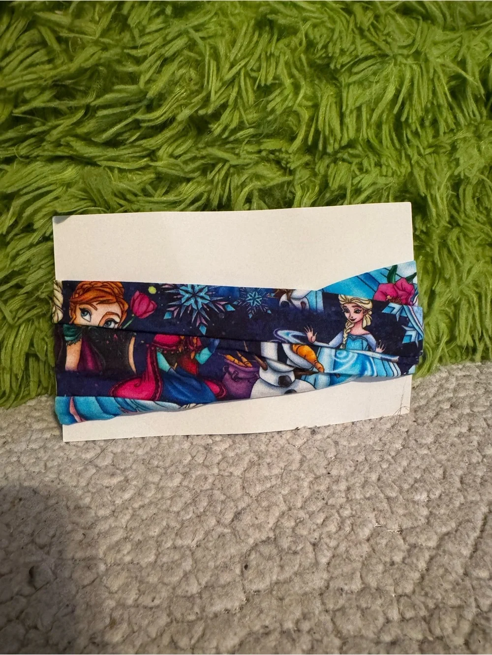 Disney Frozen Bamboo Blue Princess Print Kids Bow Headband New B14